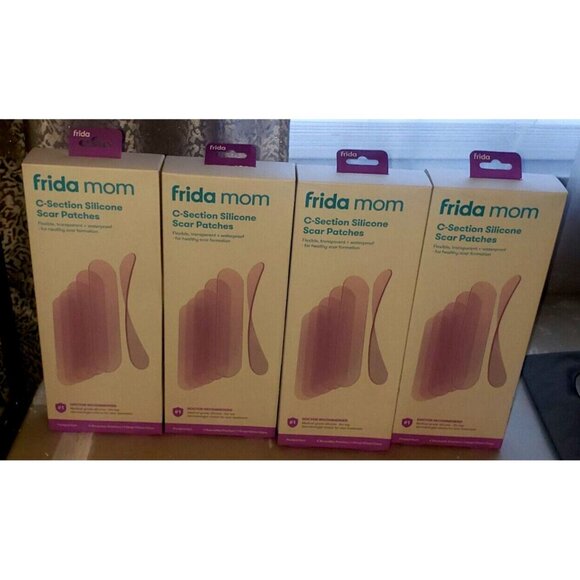Frida Mom C-Section Silicone Scar Waterproof W\ Case 6 Reusable Patches LOT OF 4 - Picture 1 of 6